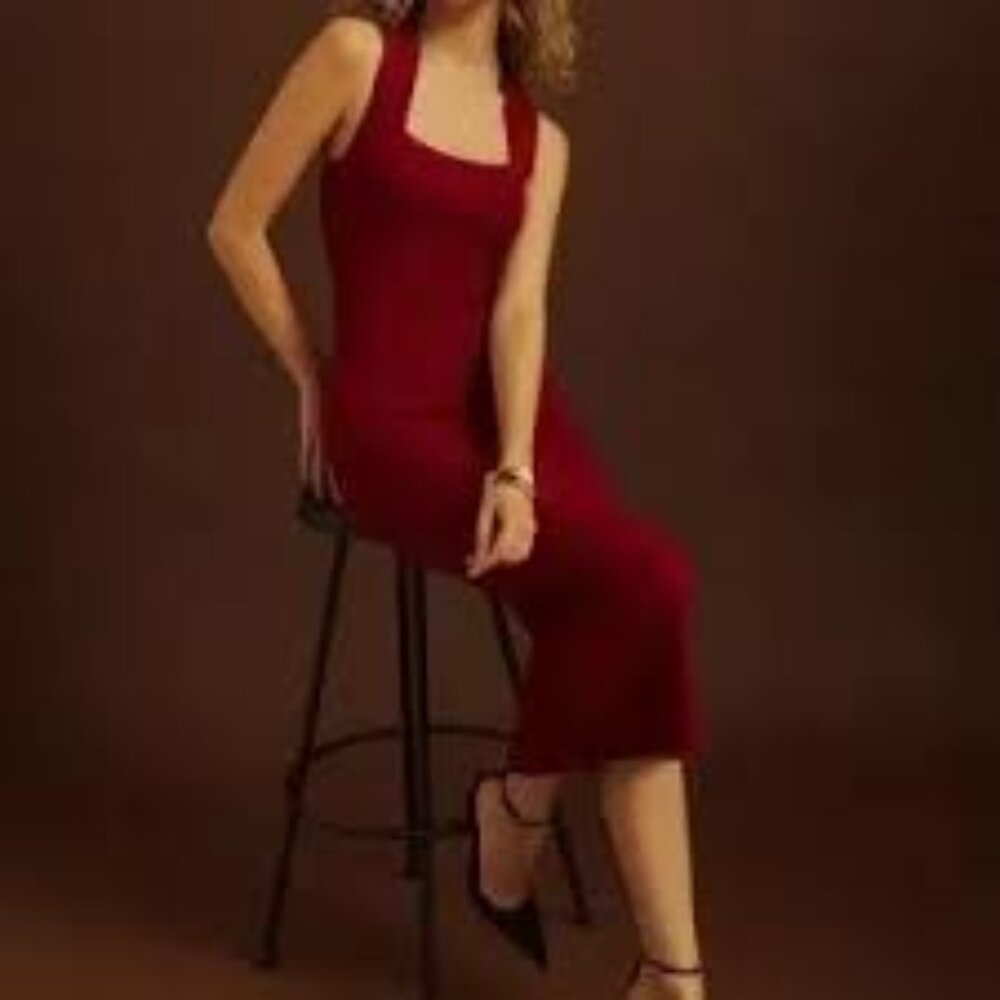 Reformation Red Cashmere Dress